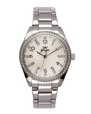Yonger and Bresson: Silver Stainless Steel Watch