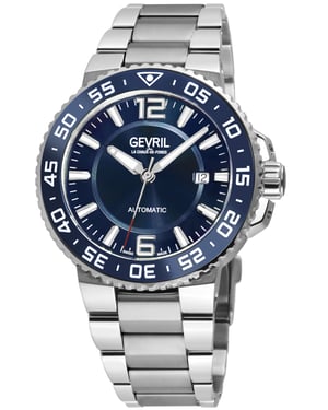 Gevril RiverSide Swiss Automatic Sellita SW200 316L Stainelss Steel Watch