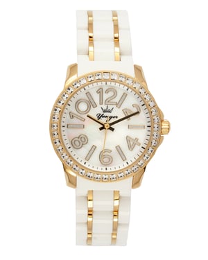 Yonger and Bresson Yellow Gold White Dial Watch