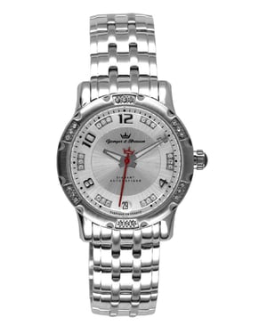 Yonger Silver Dial Stainless Steel Watch