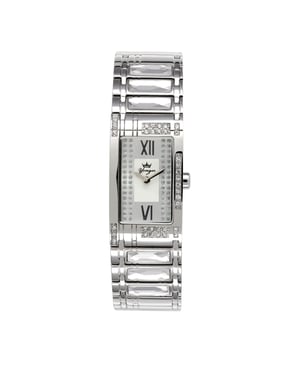 Yonger and Bresson: Silver Stainless Steel Watch