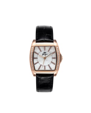 Yonger and Bresson: Rose Gold Watch with White Dial