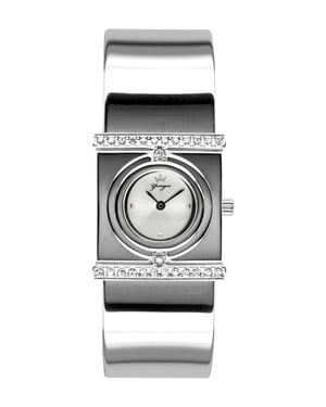 Yonger and Bresson: Watch Silver Dial with Diamonds on the Bezel