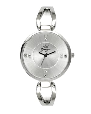 Yonger and Bresson Silver Dial with Silver Band Watch