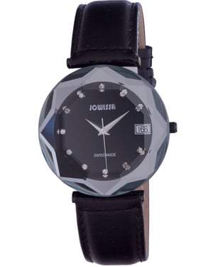 Jowissa: crystal women'sblack watch