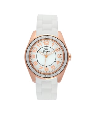 Yonger and Bresson: Rose Gold Bezel with White Watch