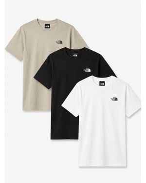 3 Pack The North Face Mens Simple Dome T Shirt in Black / White / Clay Grey