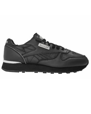 Mallet Heren Klassieke Leren Trainers (Zwart)