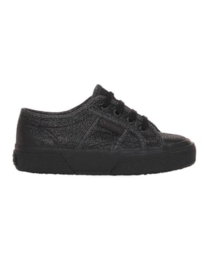 Superga Flickor Lamej Canvasskor (Svart hematit, totalt)