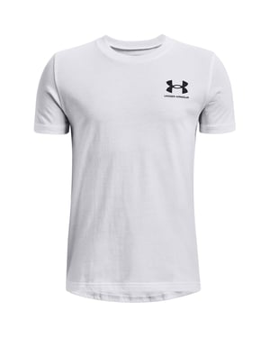 Under Armour Jongens Logo T-shirt met korte mouwen (Wit)