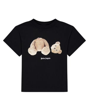 Palm Angels Kinderen/Kinderen Beer Normaal T-Shirt (Zwart/Bruin)