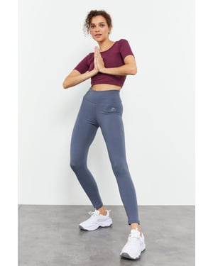 Hoge Taille Katoenen Elastaan Leggings