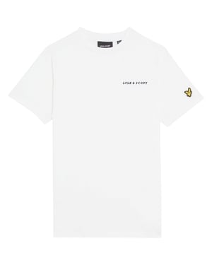 Lyle & Scott T-shirt i bomull med logotyp för barn/barn (Vit)