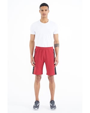 Mäns Stickade Sweatshorts