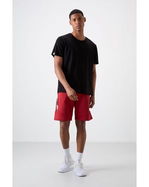 Herrars korta sweatshorts med dragsko