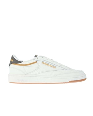 Reebok Heren Classics Club C 85 Leren Trainers (Krijt)
