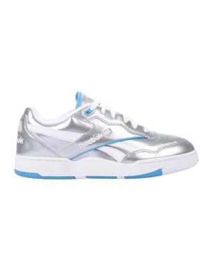 Reebok Dames/Dames BB 4000 II Metallic Leren Trainers (Zilver)