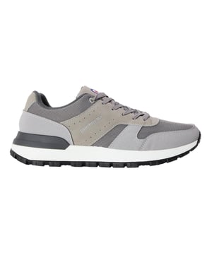 Lambretta Echo 2 Sailor Mesh Low Cut Flat Trainers för herrar (Ljusgrå)