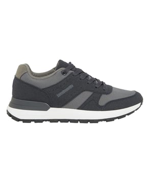 Lambretta Echo 2 Sailor Mesh Low Cut Flat Trainers för herrar (Marinblått/grått)