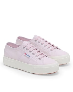 Superga Womens/Ladies 2740 Lace Up Platforms (Violet/Avorio)
