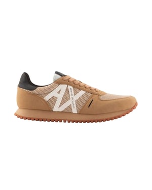 Armani Exchange AX Suede Trainers för herrar (Tan)