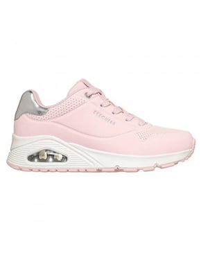 Skechers Dames Uno Stand On Air Wedge Sneakers (Roze)