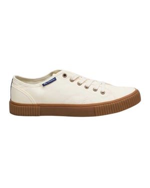 Ben Sherman Träningsskor i Canvey Canvas för herrar (Off White)