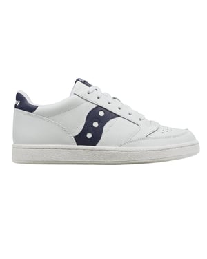 Saucony Dames/Dames Jazz Leren Cupsole Trainers (Wit, Marine)