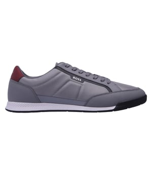 Boss Heren Nitan Vlakke Sneakers (Grijs)