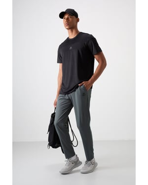 Herrens rakbeniga sömlösa sweatpants