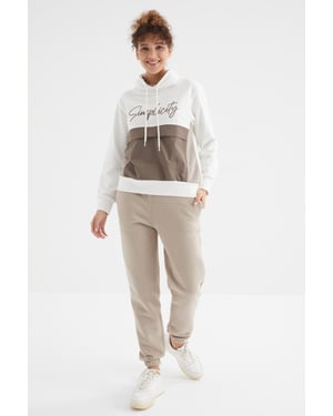 Dames High-Waist Fleece Jogger Sweatpants