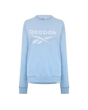 Reebok Kort tröja med rund hals och logotyp för damer (Blå)
