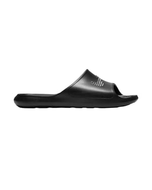 Nike Heren Victori One Swoosh Sliders (Zwart, Wit)