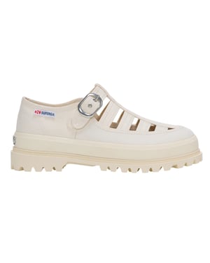 Superga Womens/Ladies 3541 Alpina Gurkha Fisherman Sandals (Off White)