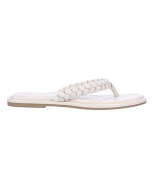 Dune London Dames/Dames Teen Post Platte Sandalen (Ecru)