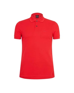 Boss Heren Firenze Katoenen Poloshirt (Helder rood)