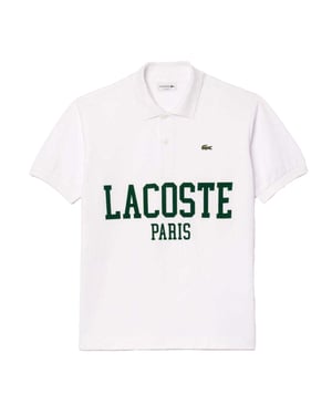 Lacoste Heren Origineel L.12.12 Klassiek Poloshirt (Wit)