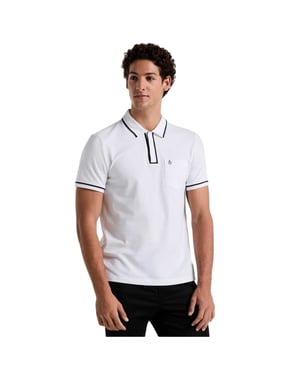 Original Penguin Heren Regular Poloshirt (Helder wit)