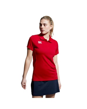 Canterbury Dam/Ladies Club Dry Regular polotröja (Röd)