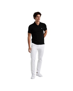 Original Penguin Heren Papa Poloshirt (Echt zwart)