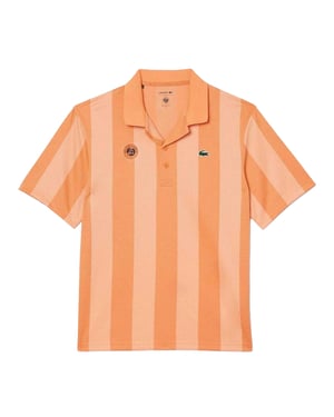 Lacoste Heren Roland Garros Editie Relaxed Fit Tennis Poloshirt (Oranje)