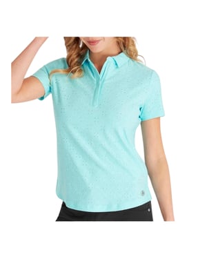 Calvin Klein Dames/Dames Golf Poloshirt (Aqua)