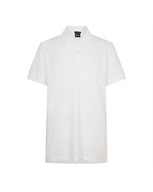 Boss Heren Firenze Katoenen Poloshirt (Wit)