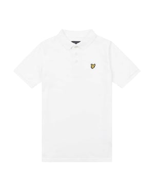 Lyle & Scott Klassiek poloshirt voor kinderen (Helder wit)