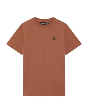 Lyle & Scott Geborduurd kinder/kinder Script T-shirt (Baksteen)