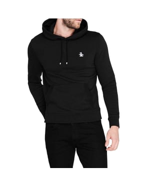 Original Penguin Heren Popover Hoodie (Zwart)