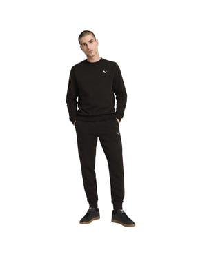 Puma ESS-fleece-sweatshirt voor heren (Poema Zwart)