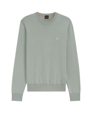 Boss Heren Kanovano Crew Hals Trui (Groen)