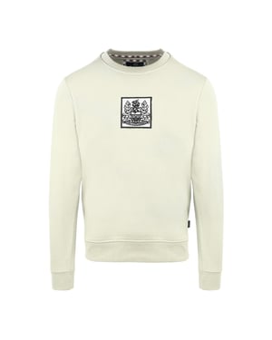 Aquascutum Heren geribbeld sweatshirt (Boter)