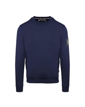 Aquascutum Patch Sweatshirt för herrar (Marinblått)